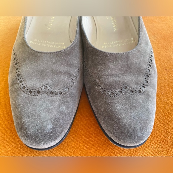 Italian Suede Leather Loafers Size 6.5, good used condition, Dark Brown, NICE - Picture 4 of 14